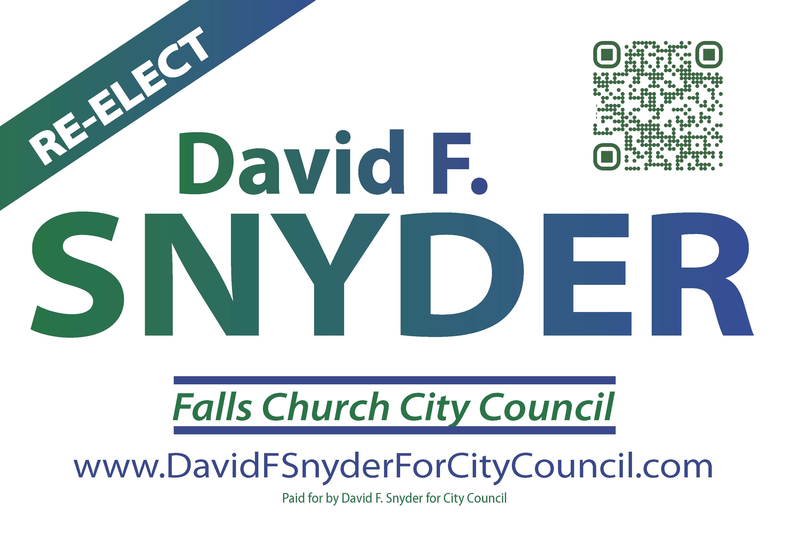 David F. Snyder Campaign Sign